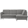 ECKSOFA in Chenille Graphitfarben  - Schwarz/Graphitfarben, Modern, Holz/Textil (241/184cm) - Carryhome