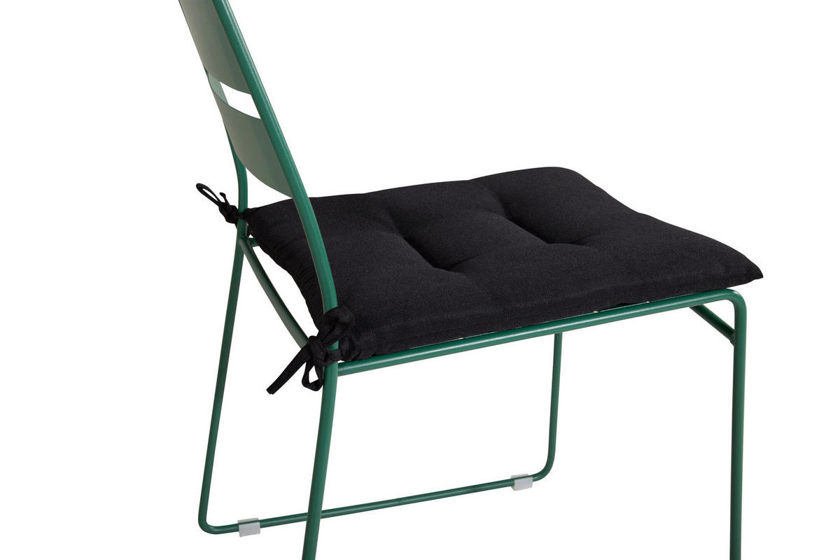 RELAXSESSELAUFLAGE  - Schwarz, MODERN, Textil (45/42/3cm) - Gardenson