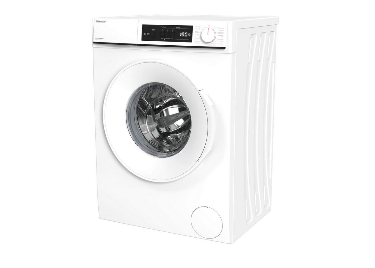 WASCHMASCHINE ES-NFA714WWNNA-DE  - Weiß, Basics, Glas/Kunststoff (59.7/84.5/49,7cm) - Sharp