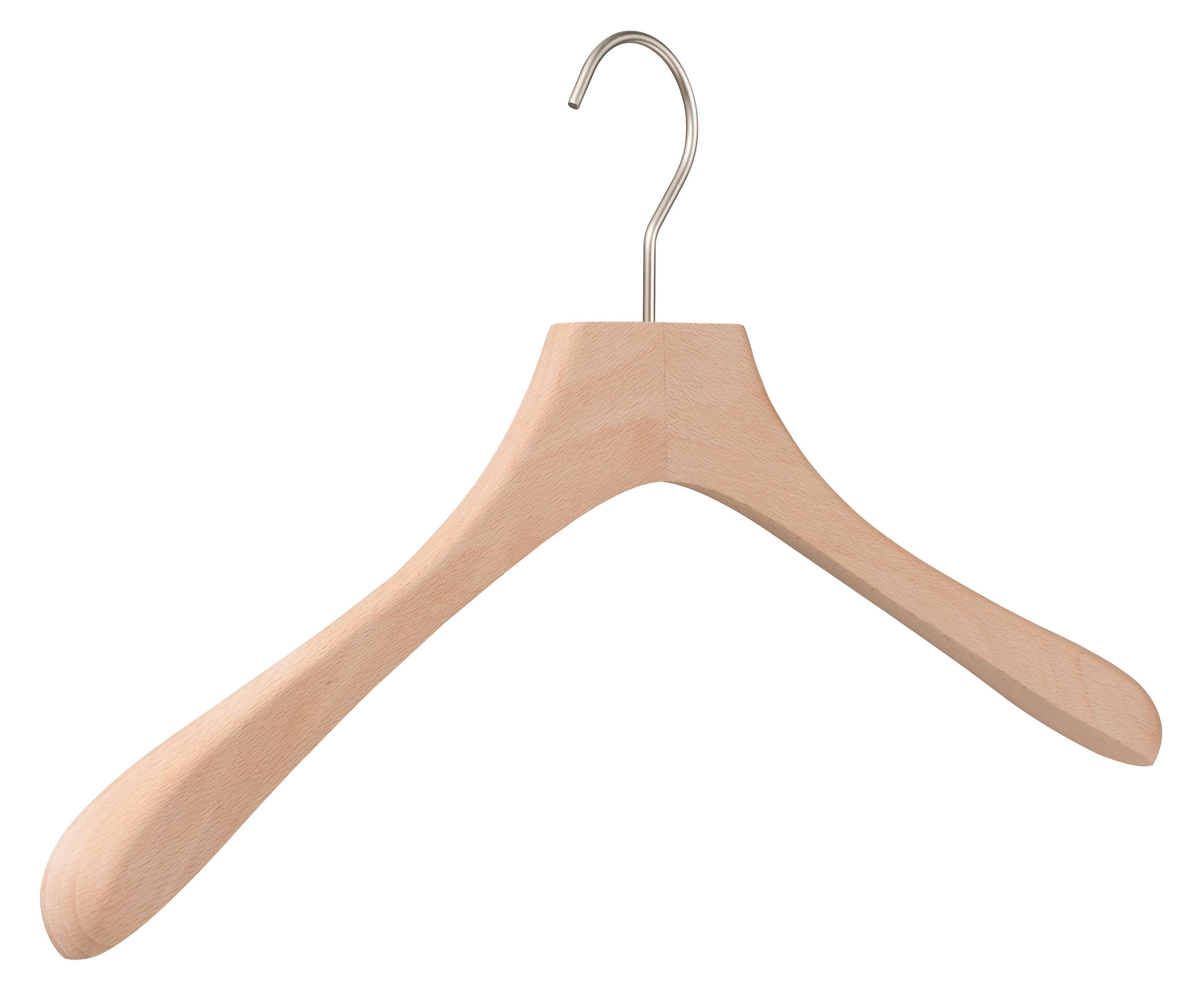 KLEIDERBÜGEL 43 cm Holz  - Buchefarben, Design, Holz (43/25/2,7cm)