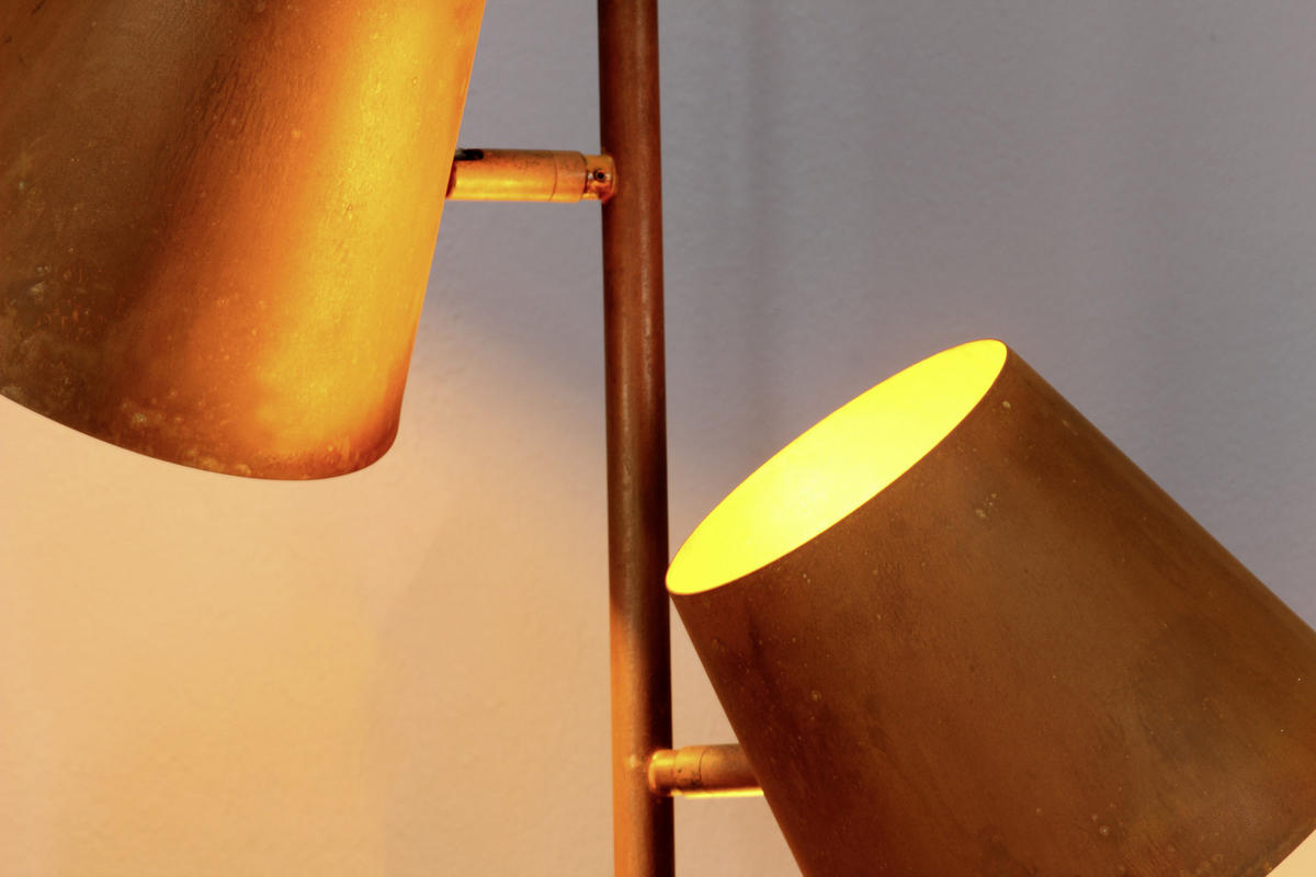 HÄNGELEUCHTE 49/150 cm  - Rostfarben, Design, Metall (49/150cm)