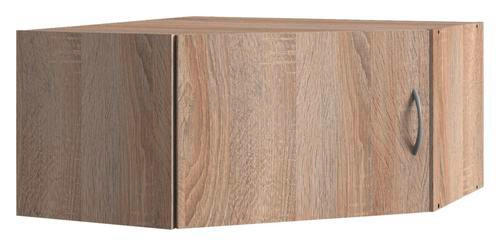 NASTAVEK ZA OMARO - barve hrasta/barve aluminija, Konvencionalno, umetna masa/leseni material (80/40/80cm) - Xora