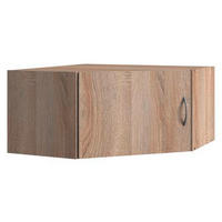 AUFSATZSCHRANK 80/40/80 cm  - Eichefarben/Alufarben, KONVENTIONELL, Holzwerkstoff/Kunststoff (80/40/80cm) - Xora
