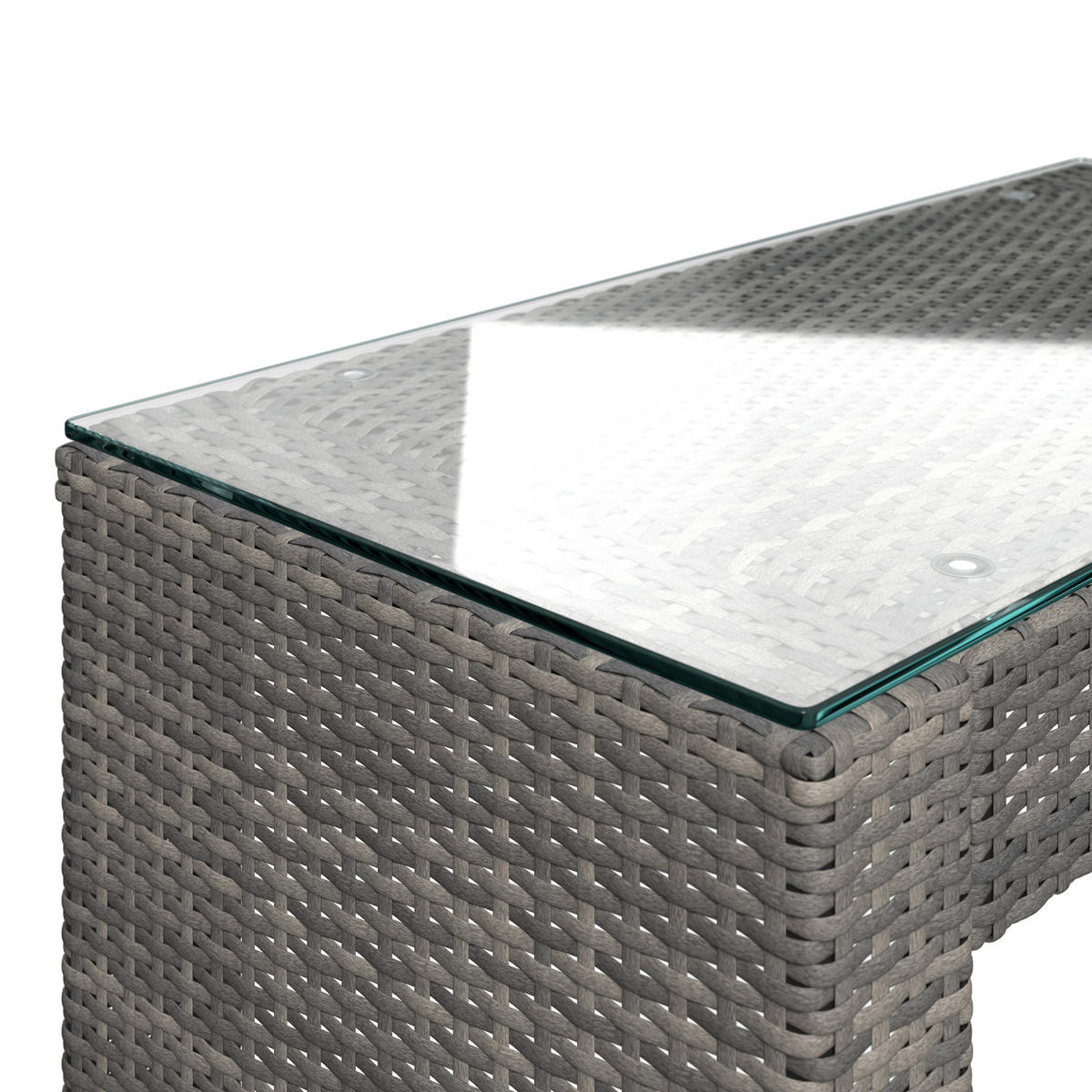 LOUNGEGARNITUR   192/65/82 cm Eisen  - Blaugrau/Grau, MODERN, Metall (192/65/82cm) - Ambia Garden