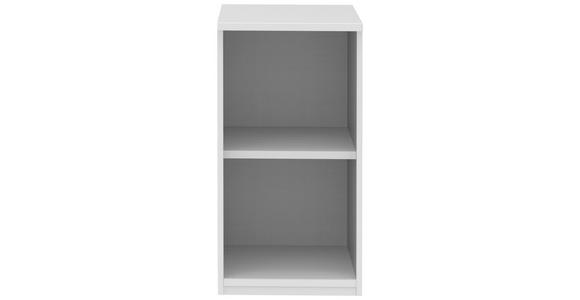 AKTENREGAL Weiß - Weiß, KONVENTIONELL, Holzwerkstoff (40/76,5/43cm) - Moderano