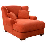 XXL-SESSEL - Terracotta, ROMANTIK / LANDHAUS, Holz/Textil (120/101/142cm) - Cantus