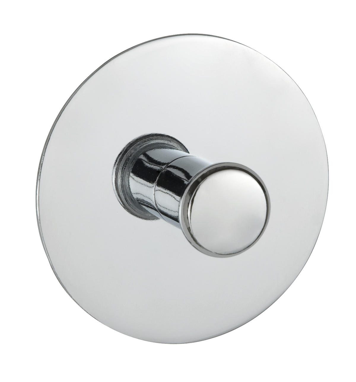 VÄGGKROK  i stålfärgad  - stålfärgad, Design, metall (6cm)