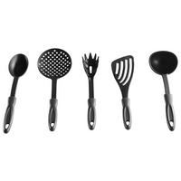 KONYHAI SEGÉDESZKÖZ-SZETT - fekete, Basics, műanyag - Boxxx