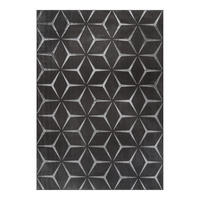 FLACHWEBETEPPICH  Wohnzimmer 200/290 cm Calma Anthrazit rechteckig  - Anthrazit, Basics, Textil (200/290cm) - Kayoom