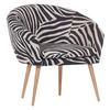 SESSEL in Flachgewebe Schwarz, Weiß  - Schwarz/Naturfarben, Design, Holz/Textil (73/73/66cm) - Livetastic