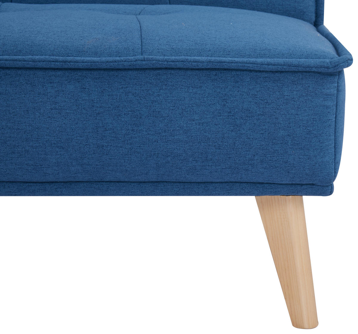 SCHLAFSOFA Webstoff Blau  - Blau/Kieferfarben, Design, Holz/Textil (181/82/85cm) - MID.YOU