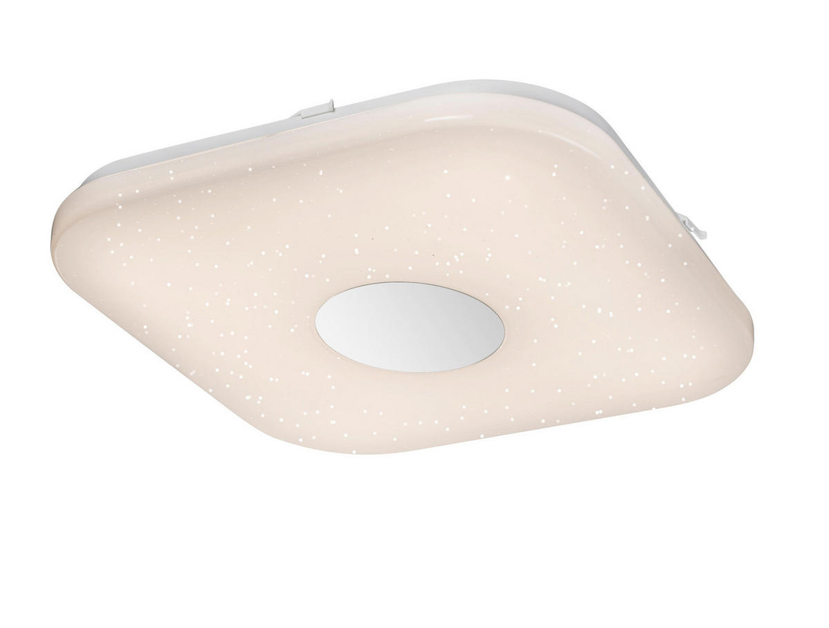 LED-DECKENLEUCHTE  35,5/35,5/5,3 cm    - Opal/Weiß, MODERN, Kunststoff/Metall (35,5/35,5/5,3cm)