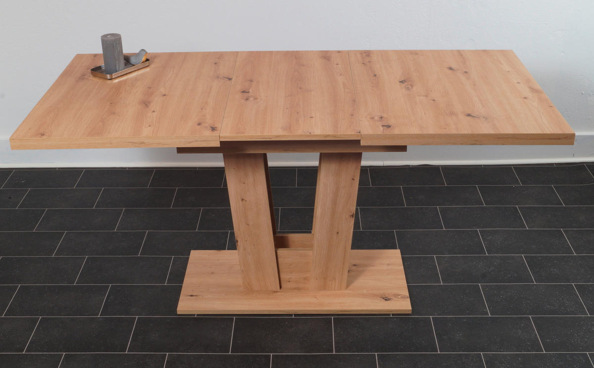 ESSTISCH Eiche Artisan rechteckig  ausziehbar  - Eiche Artisan, KONVENTIONELL, Holzwerkstoff (120/80/76cm) - MID.YOU