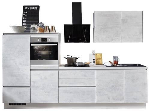 KUCHYNSKÁ LINKA RILEY 310 - sivá, Design, kompozitné drevo (310cm) - Celina