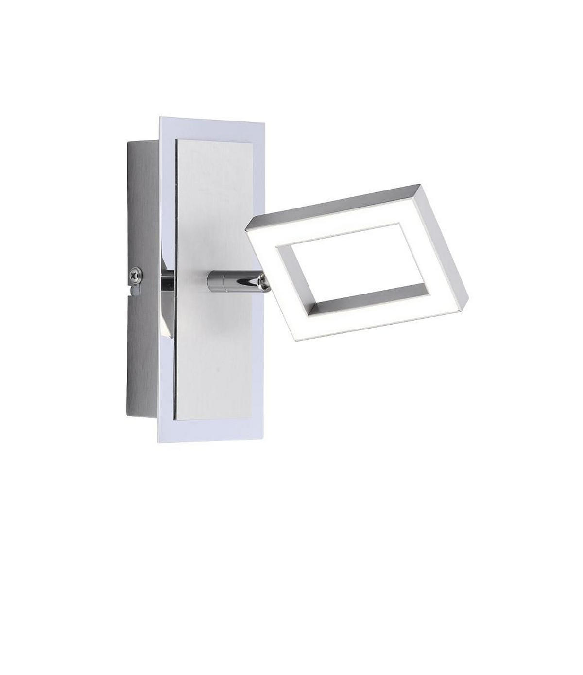 LED-WANDLEUCHTE   - Chromfarben/Weiß, Design, Kunststoff/Metall (14,5/7/15,4cm) - Paul Neuhaus