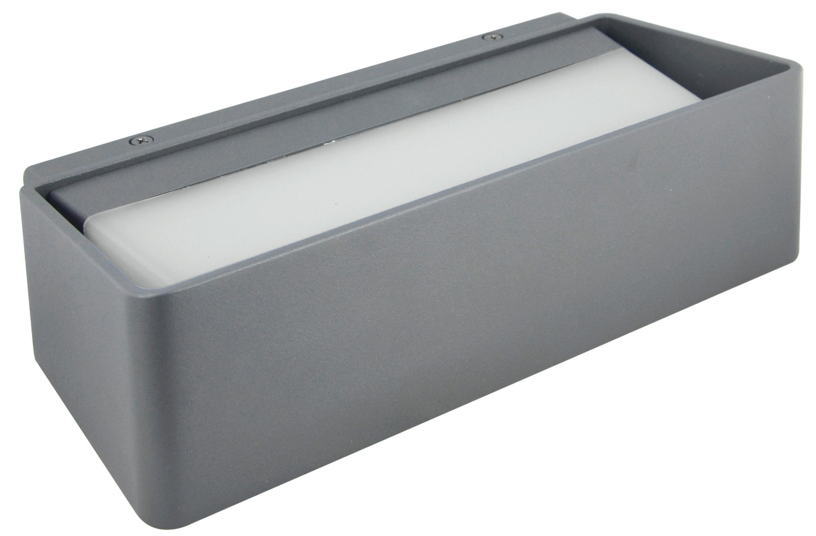 AUßENWANDLEUCHTE 7/24.8/11.7 cm   - Anthrazit, Design, Metall (7/24.8/11.7cm)