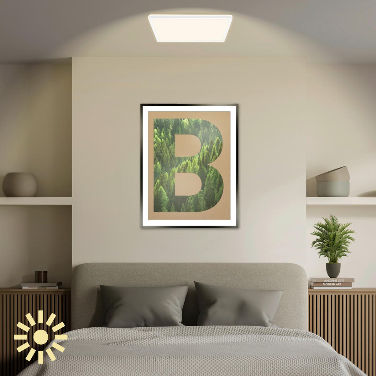LED-PANEEL Tava A 29/29/3 cm   - Weiß, Basics, Kunststoff (29/29/3cm)