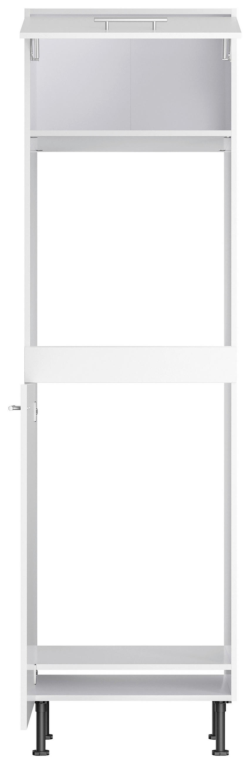 ECKKÜCHE 200/270 cm  in Weiß  - Edelstahlfarben/Anthrazit, Basics, Holzwerkstoff/Metall (200/270cm) - Optifit