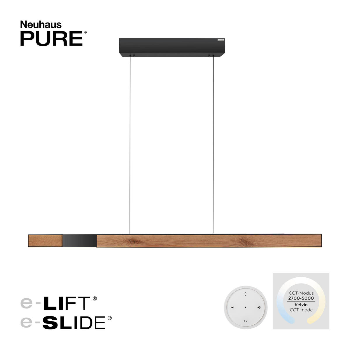 LED VISILICA    120-200/8,2/35-240 cm    - Dizajnerski, drvo (120-200/8,2/35-240cm)