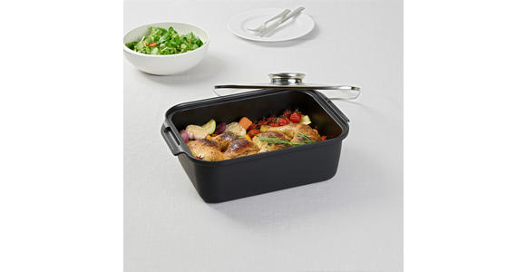 BRÄTER Perfect Cooking - Klar/Edelstahlfarben, Basics, Glas/Metall (40/26/12,2cm) - Homeware Profession.
