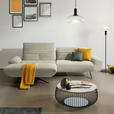 ECKSOFA  in Chenille Beige  170-195/280 cm  - Beige/Schwarz, Design, Textil/Metall (170-195/280cm) - Dieter Knoll