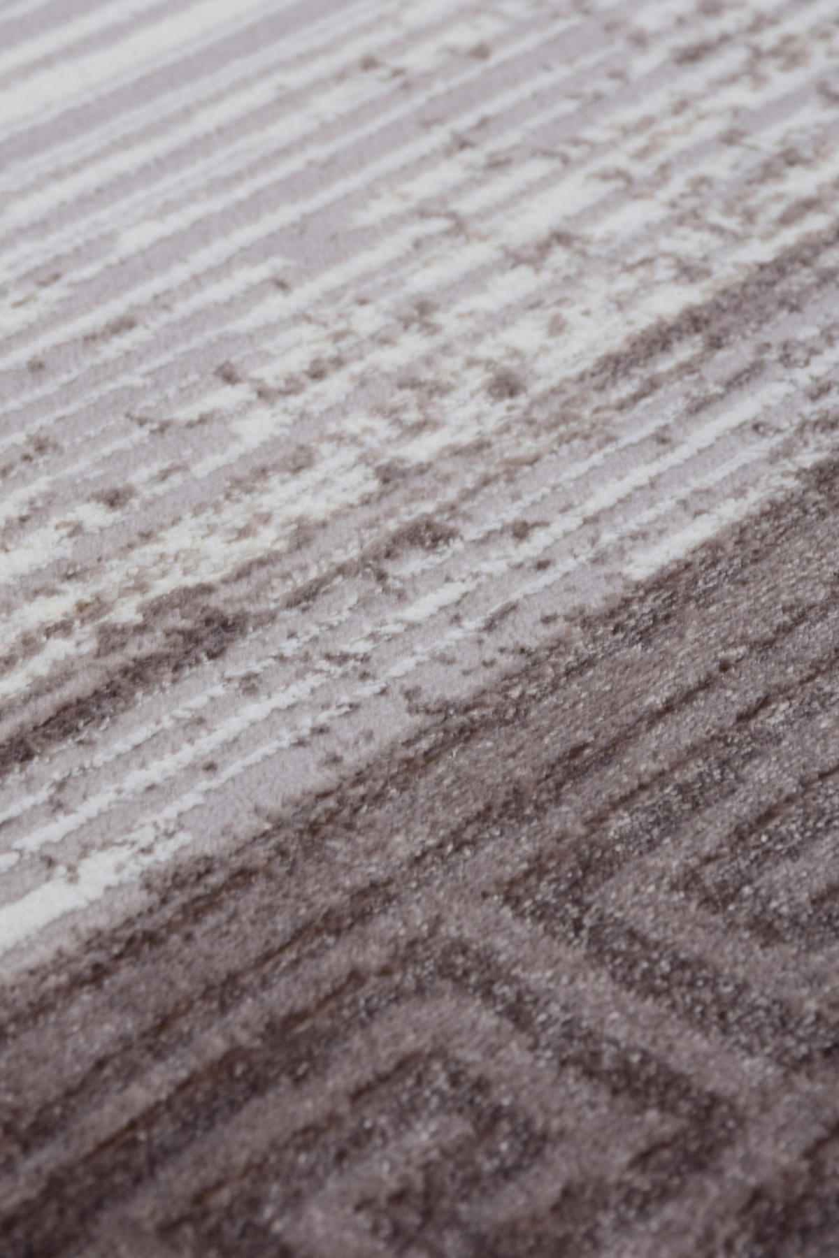 VINTAGE-TEPPICH 160/230 cm Samt Braun, Hellgrau  - Hellgrau/Braun, LIFESTYLE, Kunststoff/Textil (160/230cm) - Novel