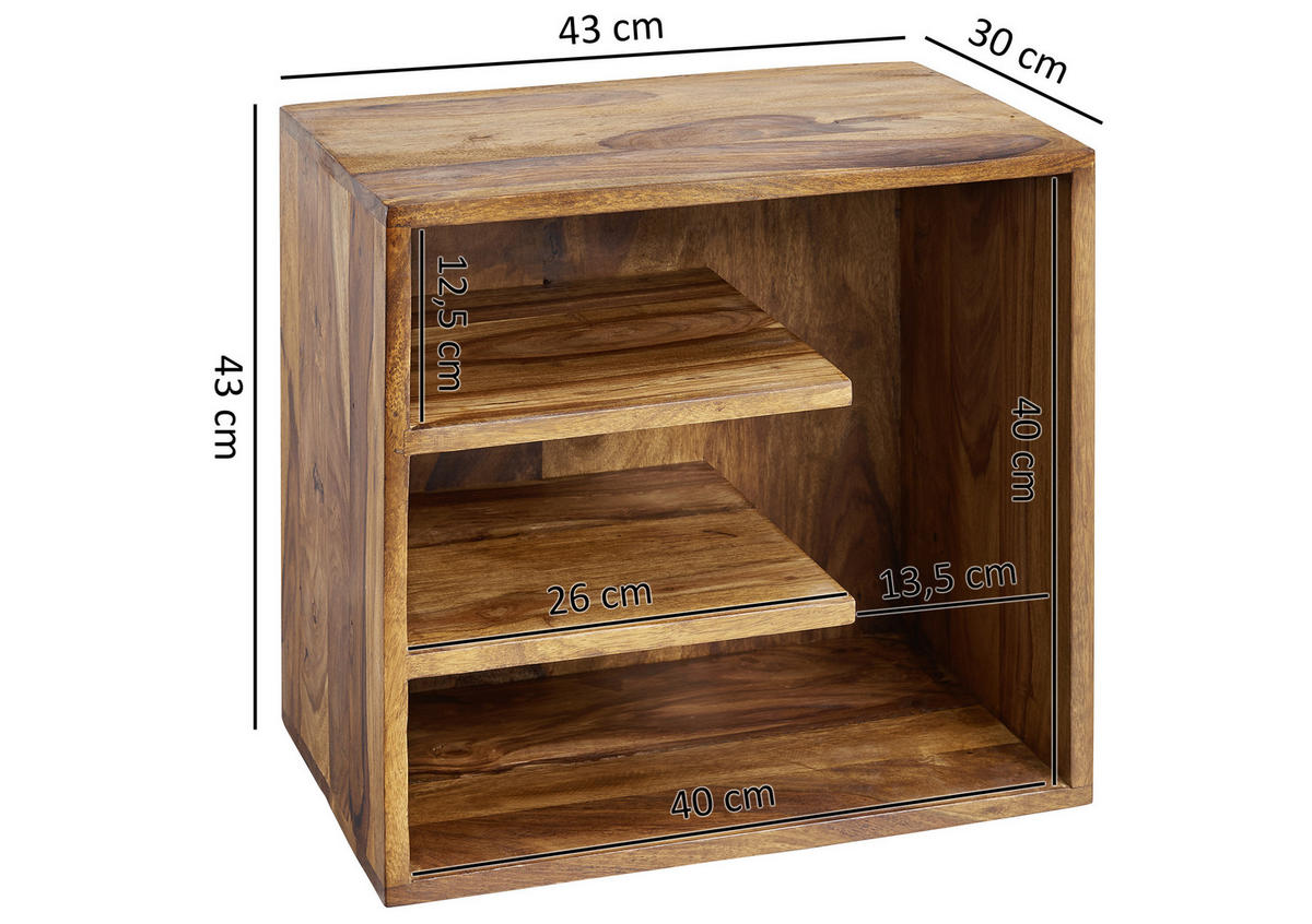 NOĆNI ORMARIĆ     - boje Sheeshama, Design, drvo (43/43/30cm) - MID.YOU