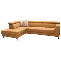 SAROKGARNITÚRA textil sárga  - sárga/fekete, Basics, textil (201/293cm) - Xora