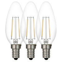 LED-LEUCHTMITTEL   E14 4 W  - Transparent, Basics, Glas/Metall (3,5/9,7cm) - Boxxx