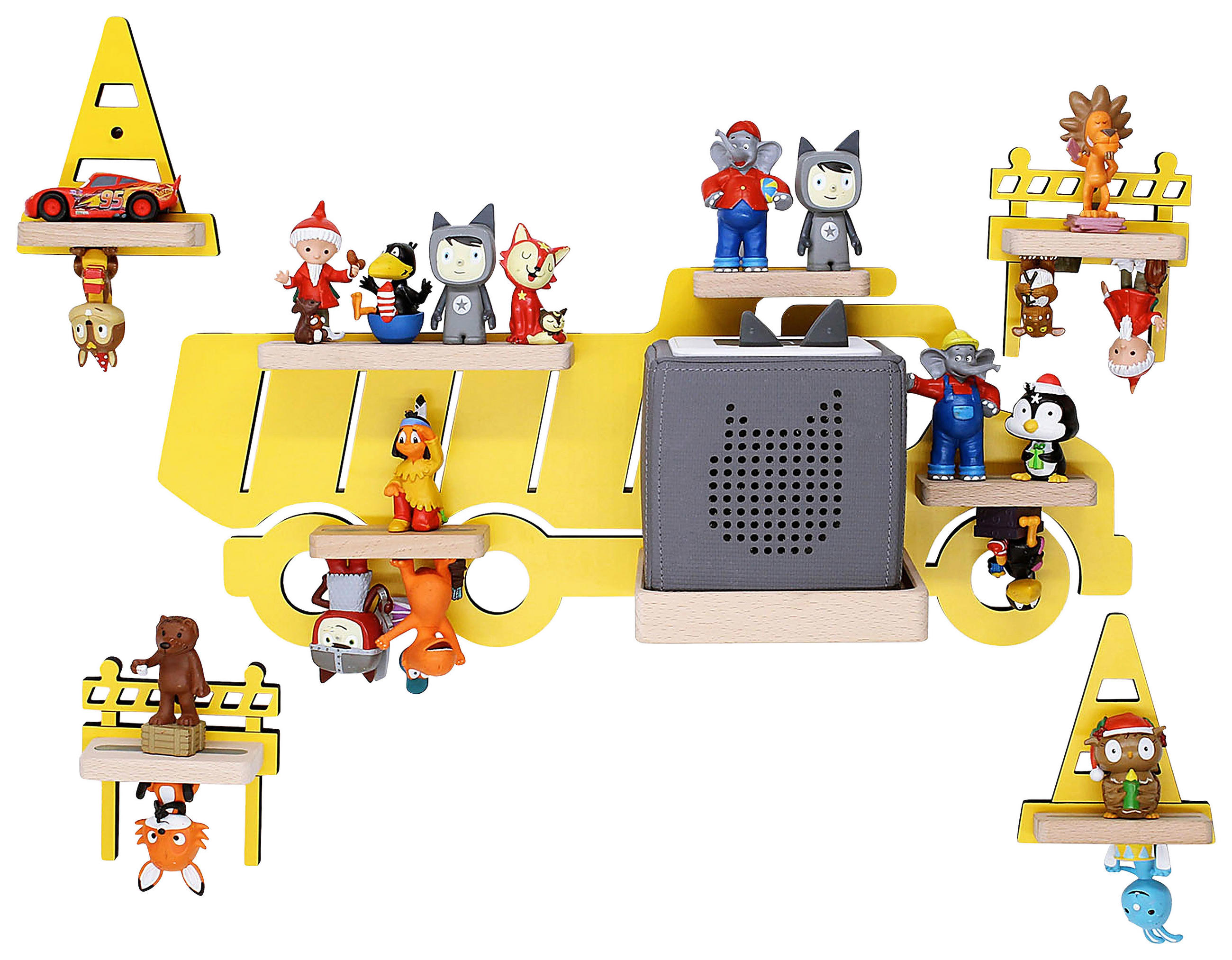 KINDERREGAL Gelb  - Gelb, MODERN, Holzwerkstoff (44/40/19cm) - MID.YOU