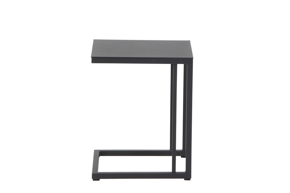 GARTENBEISTELLTISCH  - Anthrazit, Basics, Metall (33,5/50/40cm) - Siena Garden