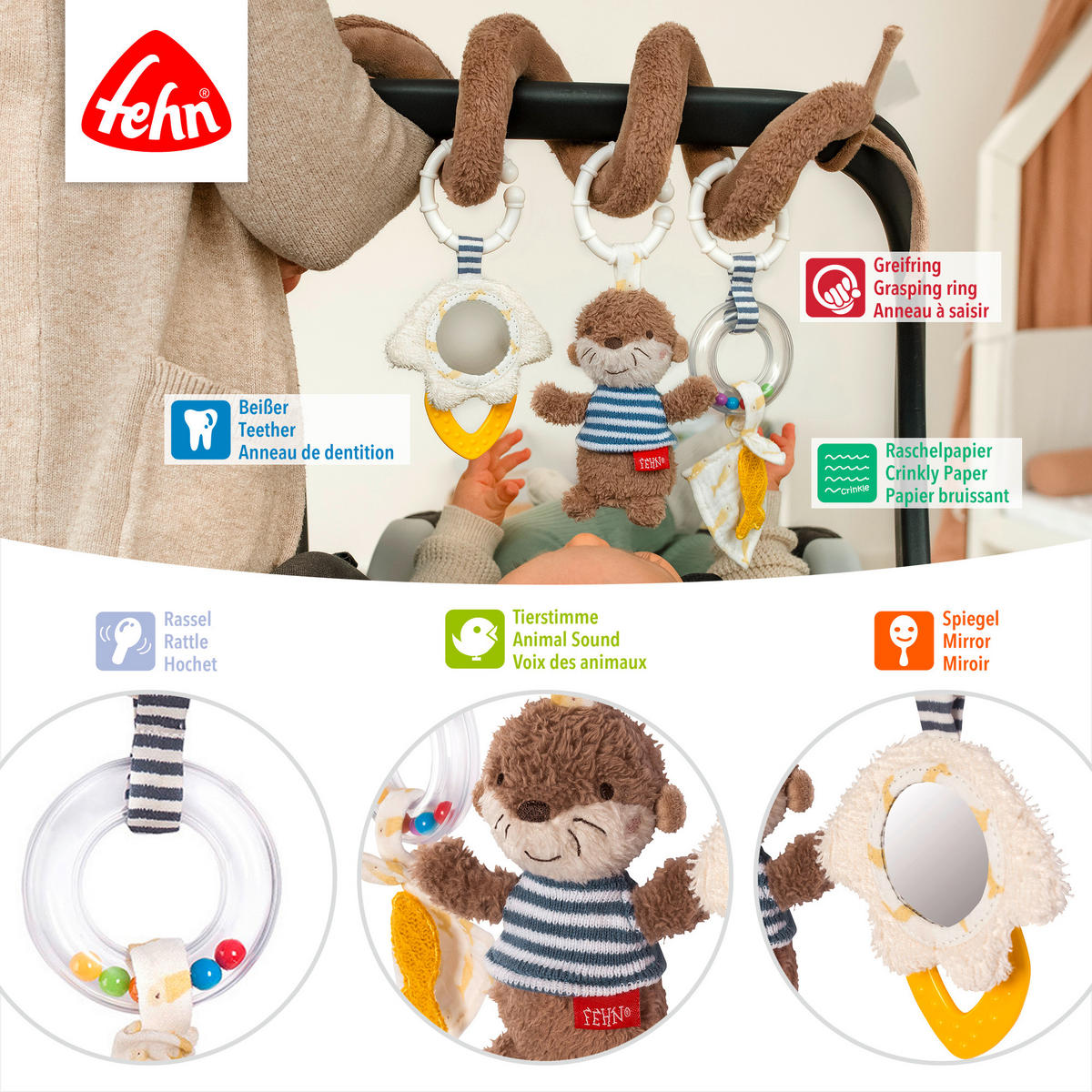 BABYSCHALENMOBILE  - Basics (23/25/7,8cm) - Fehn