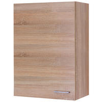 KÜCHENOBERSCHRANK 60/89/32 cm  in Sonoma Eiche, Weiß  - Alufarben/Weiß, KONVENTIONELL, Holzwerkstoff/Kunststoff (60/89/32cm) - FlexWell