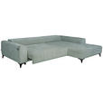 ECKSOFA  in Chenille Hellgrau  279/222 cm  - Hellgrau/Schwarz, KONVENTIONELL, Kunststoff/Textil (279/222cm) - Hom`in