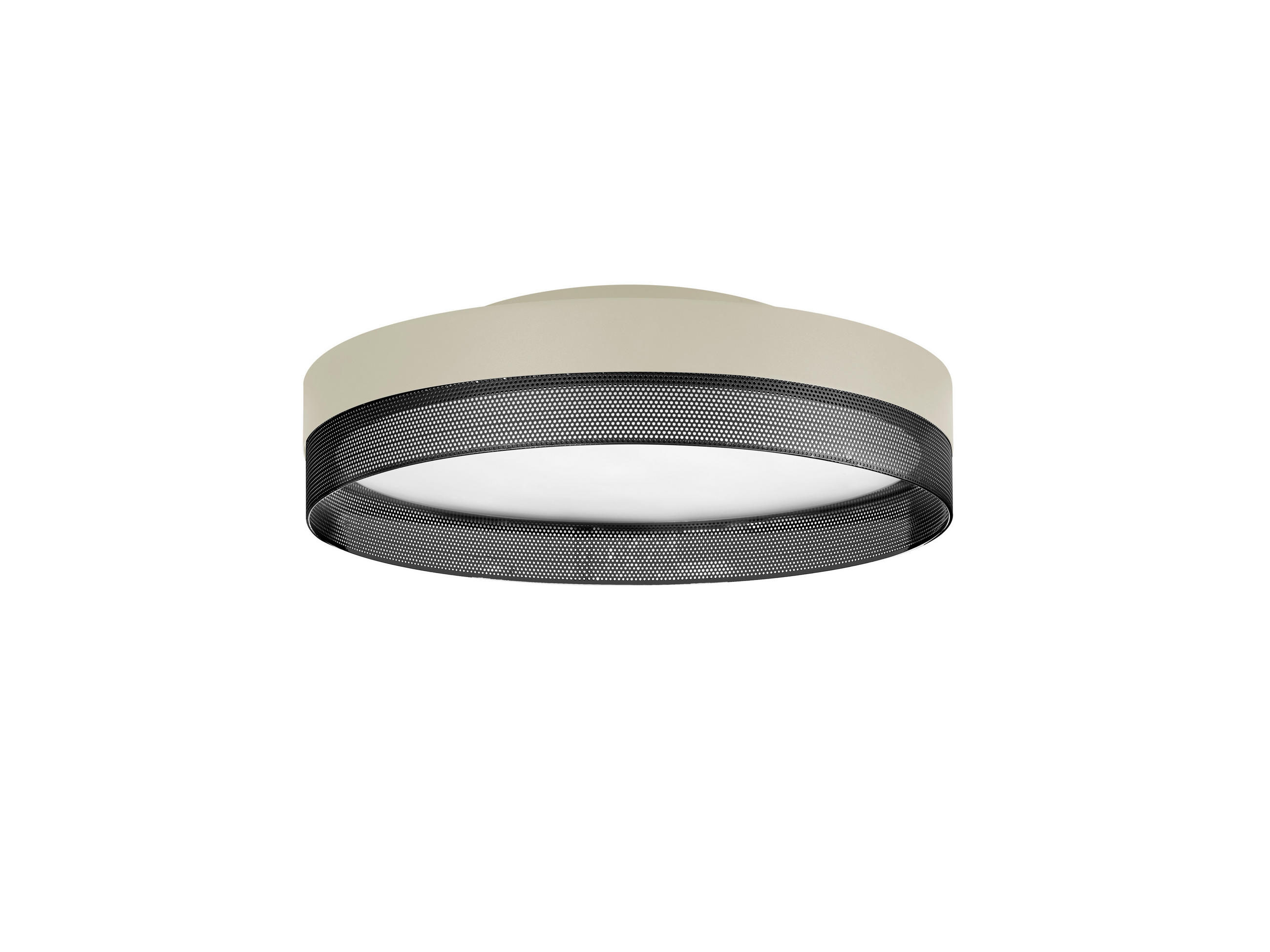 LED-DECKENLEUCHTE 45 cm  - Greige, Design, Metall (45cm) - Hell