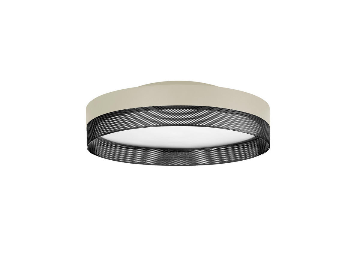 LED-DECKENLEUCHTE 45 cm  - Greige, Design, Metall (45cm) - Hell