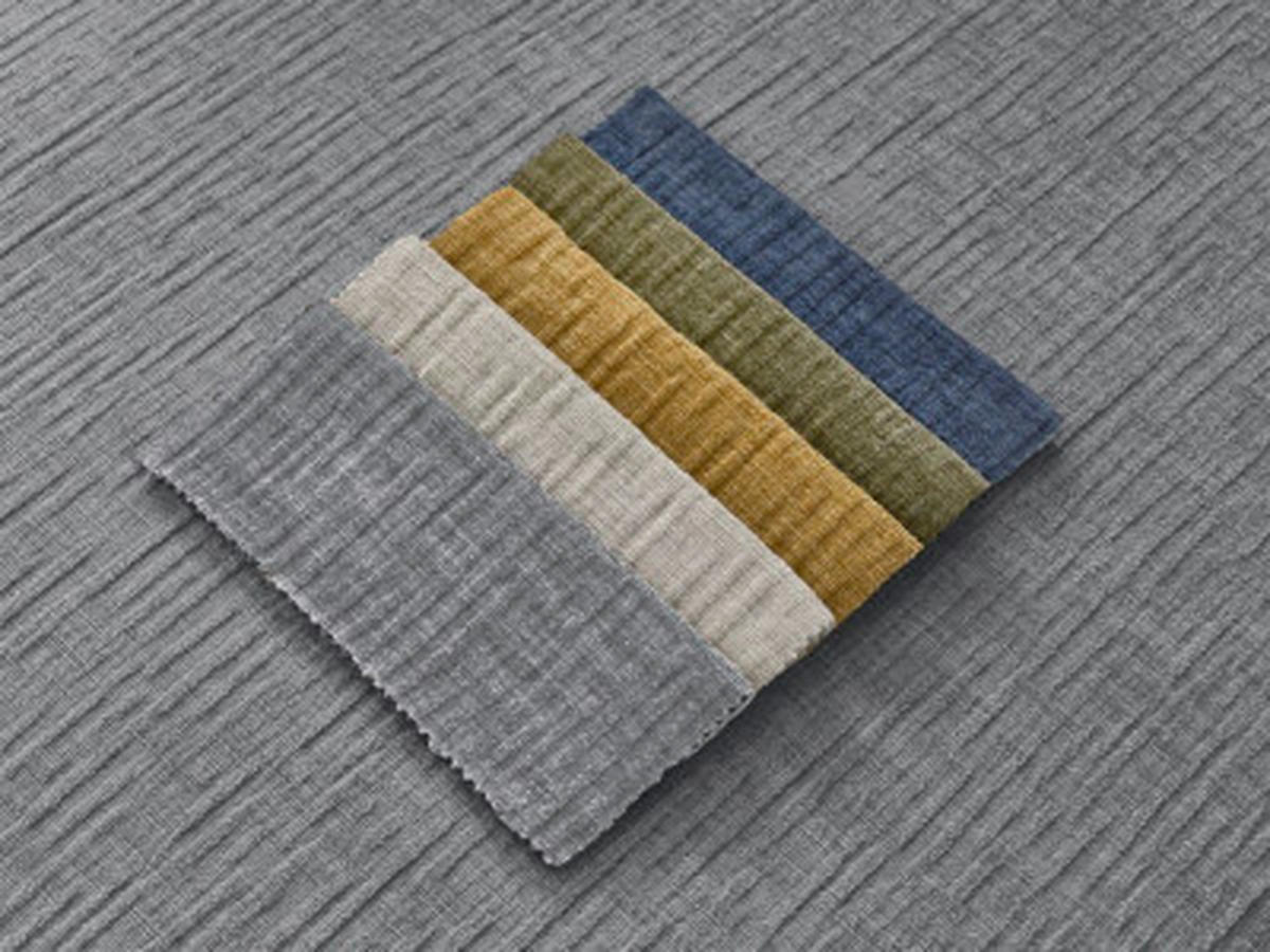 ECKSOFA Ottomane links  ATILLA Dunkelgrau Struktur  - Dunkelgrau/Schwarz, MODERN, Kunststoff/Textil (149/244cm)