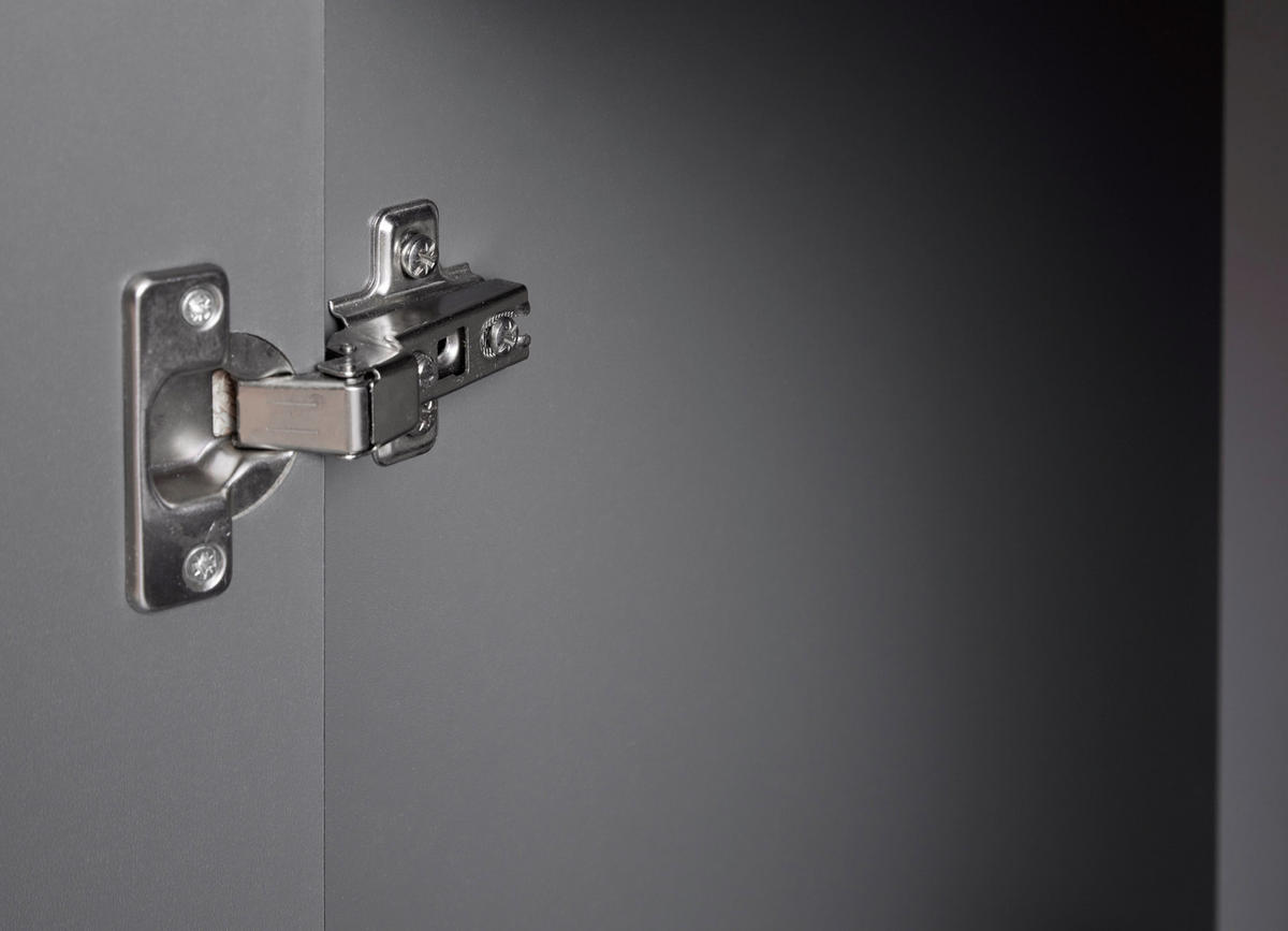 KOMMODE  in  - Silberfarben/Graphitfarben, Basics, Holzwerkstoff/Metall (119,20/40/91,5cm) - MID.YOU