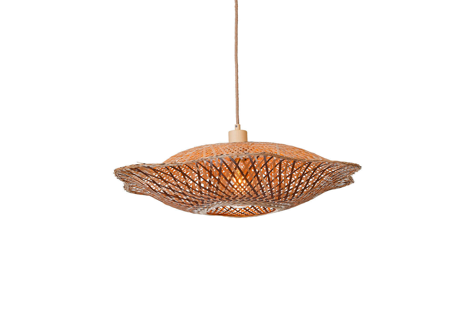 HÄNGLAMPA Good & Mojo 60/15 cm  - naturfärgad, Basics, naturmaterial (60/15cm) - Good & Mojo