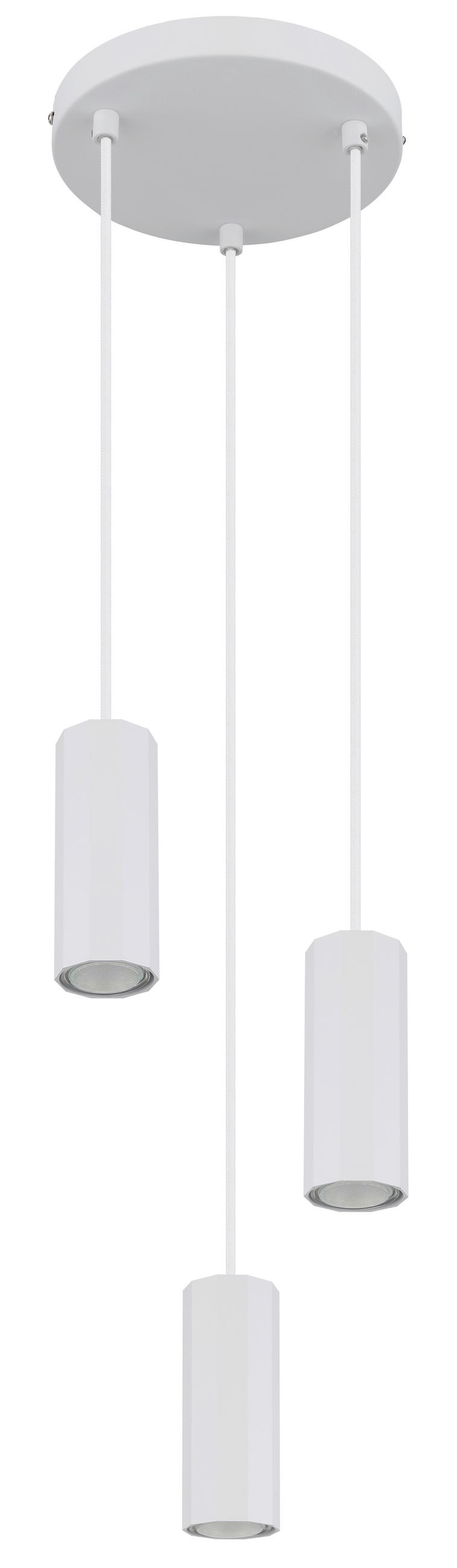 HÄNGLAMPA JAMES 21/120 cm  - vit, Design, metall (21/120cm) - Globo