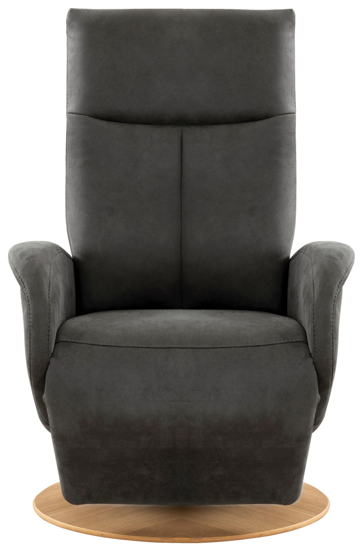 DREHSTUHL  in Mikrofaser Anthrazit  - Eichefarben/Anthrazit, Konventionell, Holz/Textil (75/112/82cm) - Sit & More