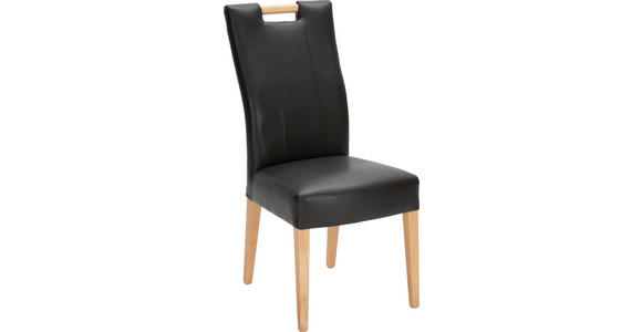 STUHL in Holz, Textil Buchefarben, Dunkelbraun - Dunkelbraun/Buchefarben, KONVENTIONELL, Holz/Textil (64/100/47cm) - Cantus