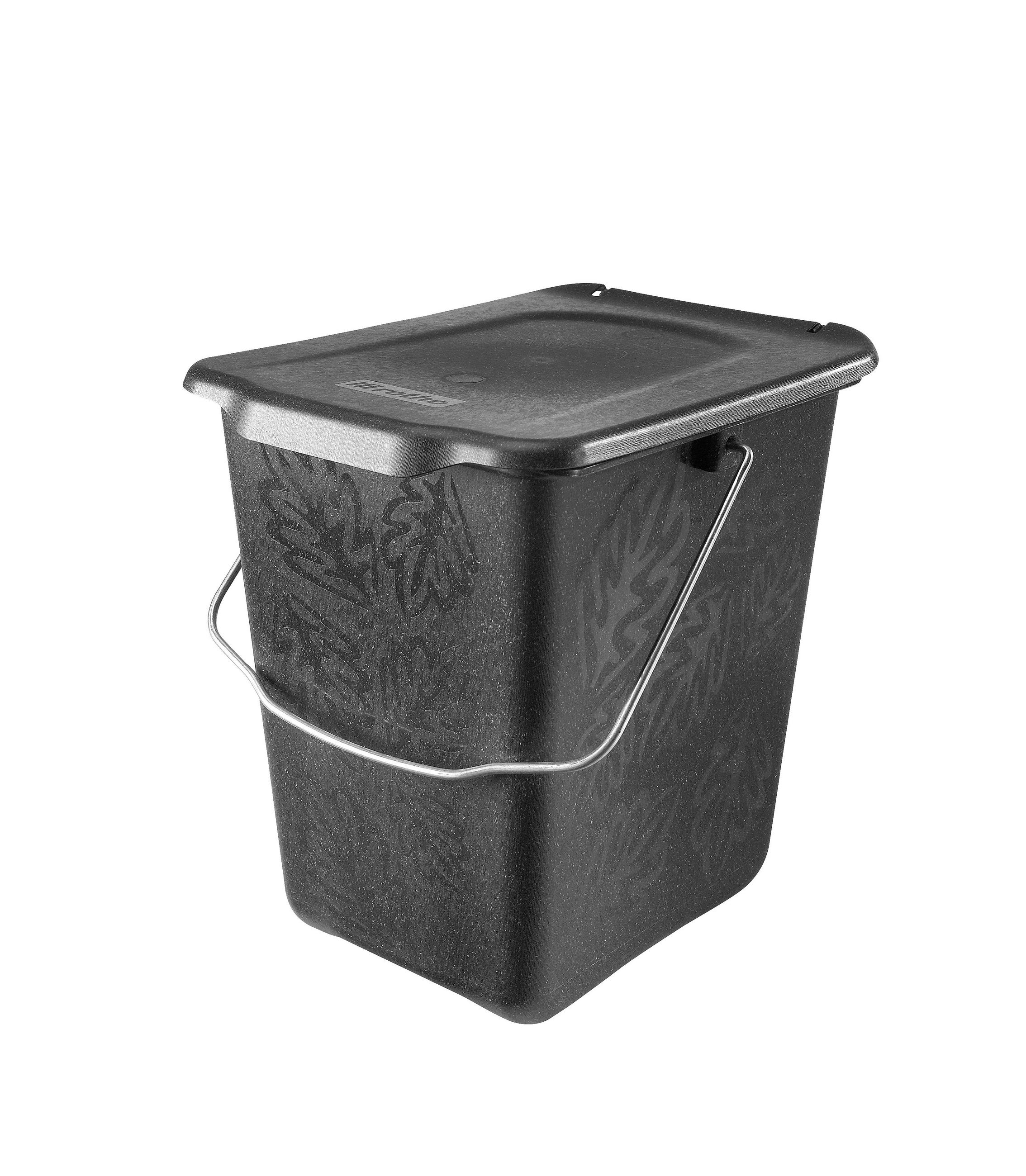KBELÍK NA KOMPOST  7 l - zelená, Konvenční, plast (21/25/26cm) - Rotho