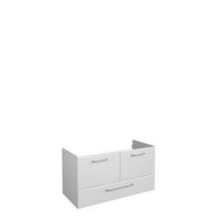 BAZĂ PENTRU LAVOAR 96/51/44 cm  - alb/culoare crom, Basics, material pe bază de lemn (96/51/44cm) - Xora