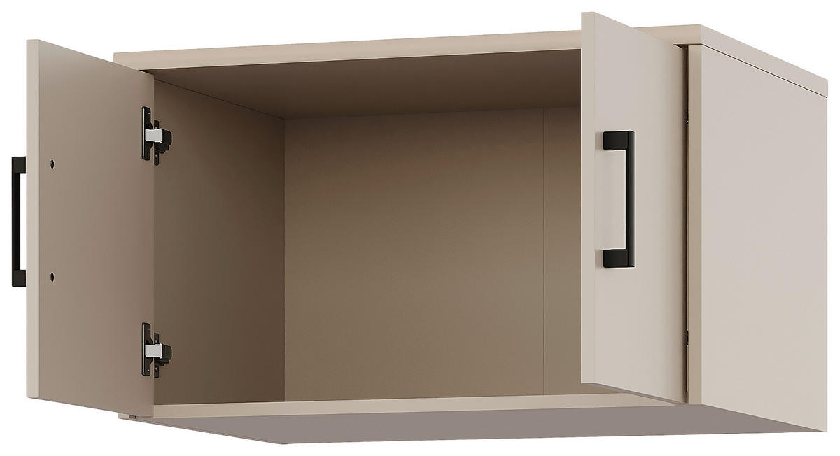 SZEKRÉNYRÁTÉT  - kasmírszínű/fekete, Basics, faalapú anyag/fém (72/43/54cm) - Xora