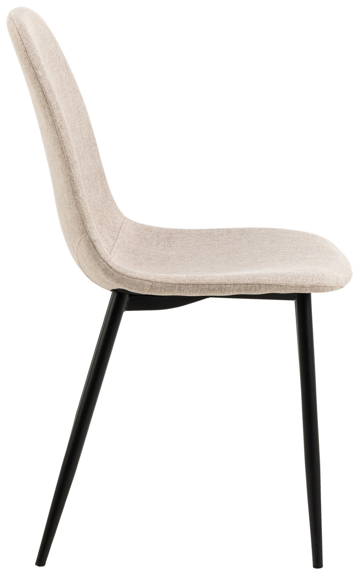 STUHL Webstoff Beige, Schwarz  - Beige/Schwarz, Trend, Textil/Metall (44/86/54cm)