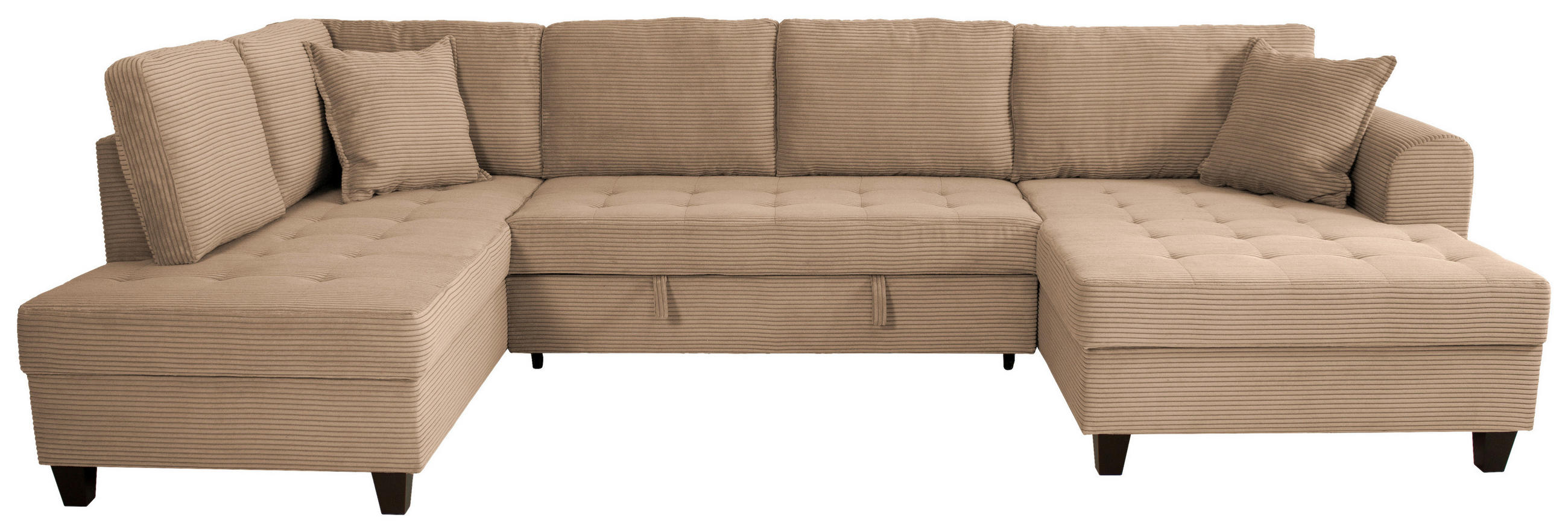 WOHNLANDSCHAFT MORITZ Karamell Cord  - Karamell, Trend, Textil (178/324/155cm) - P & B