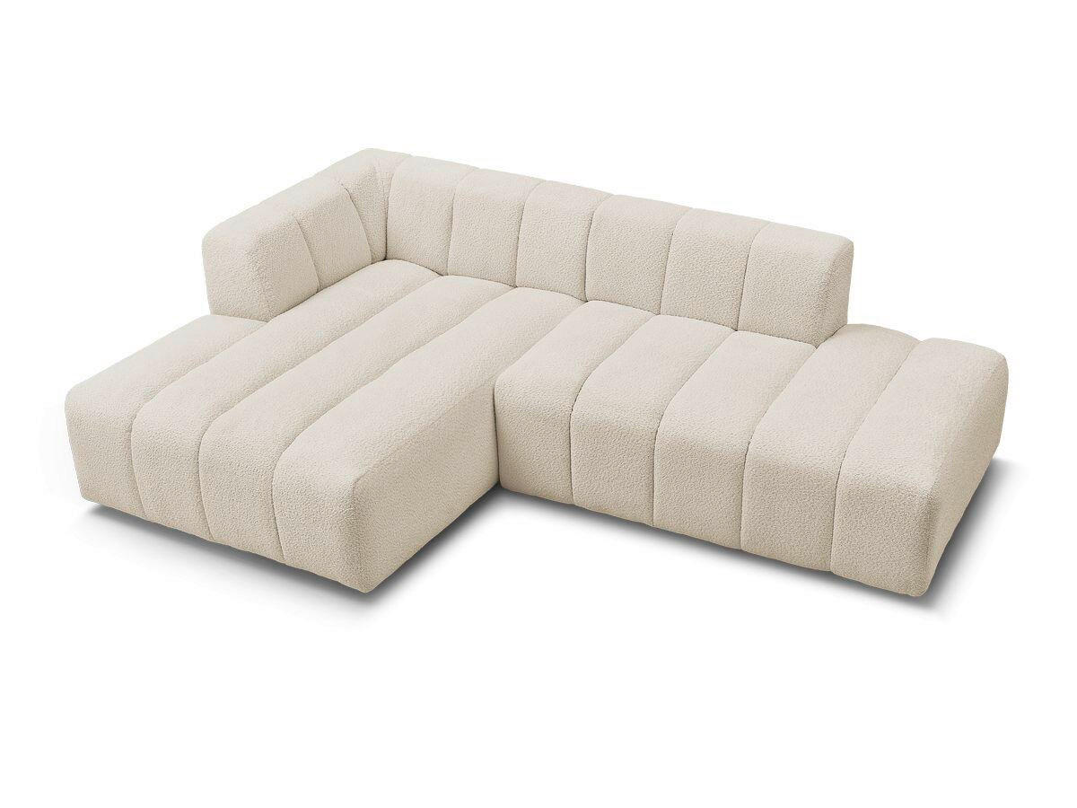 ECKSOFA  ANNECY Beige Bouclé  - Beige/Schwarz, MODERN, Kunststoff/Textil (170/262cm)