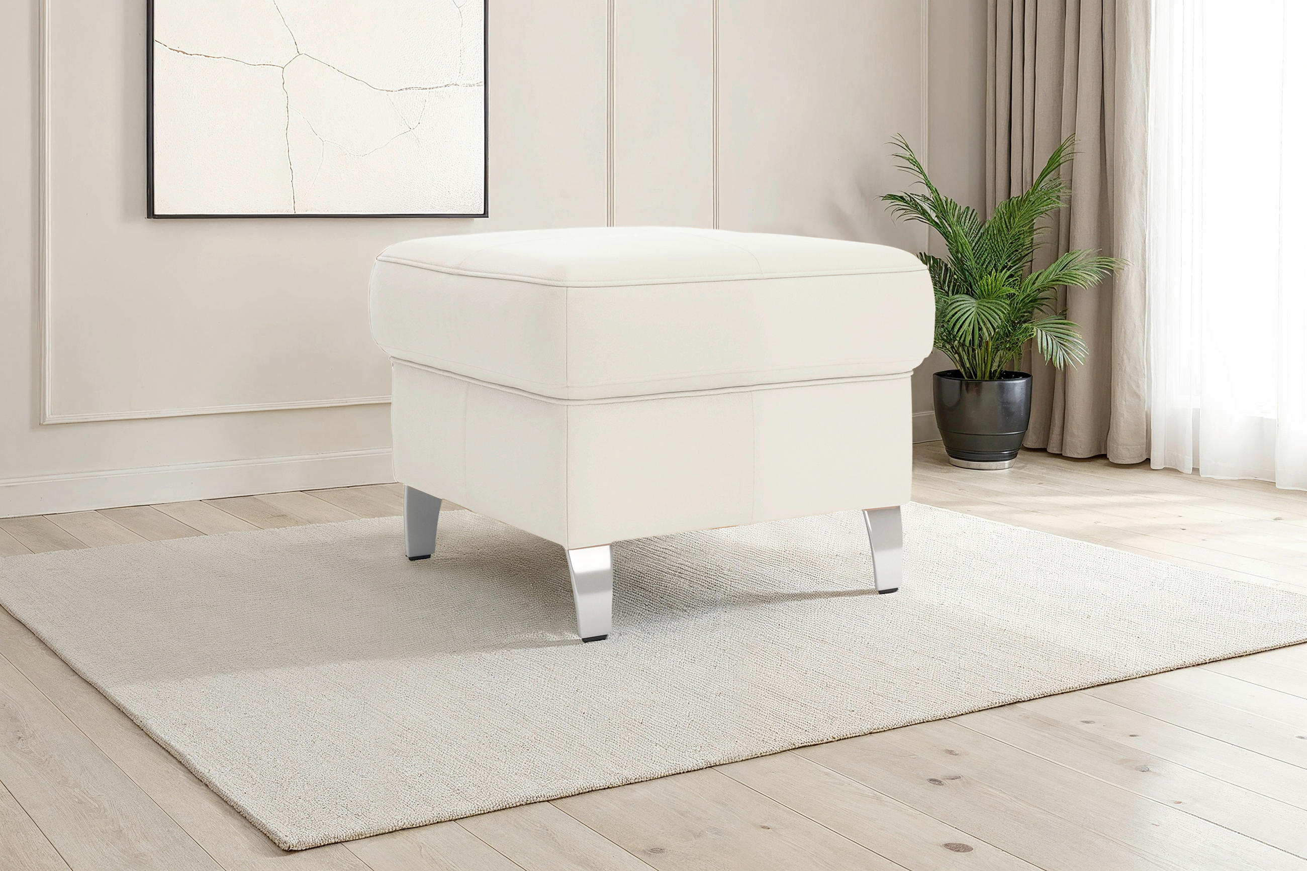 Sit & More Hocker Arngast E Weiß 58x48x58 cm