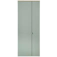 GARDEROBENSCHRANK Bari  in 78/202/38 cm  - Salbeigrün/Silberfarben, Design, Holzwerkstoff/Kunststoff (78/202/38cm) - Xora